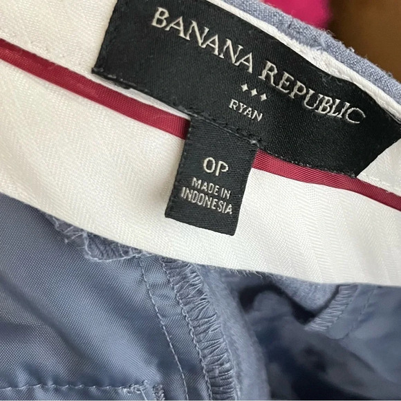 Banana Republic Petite Ryan Light Blue Straight Leg Dress Pants 0P - Picture 4 of 4